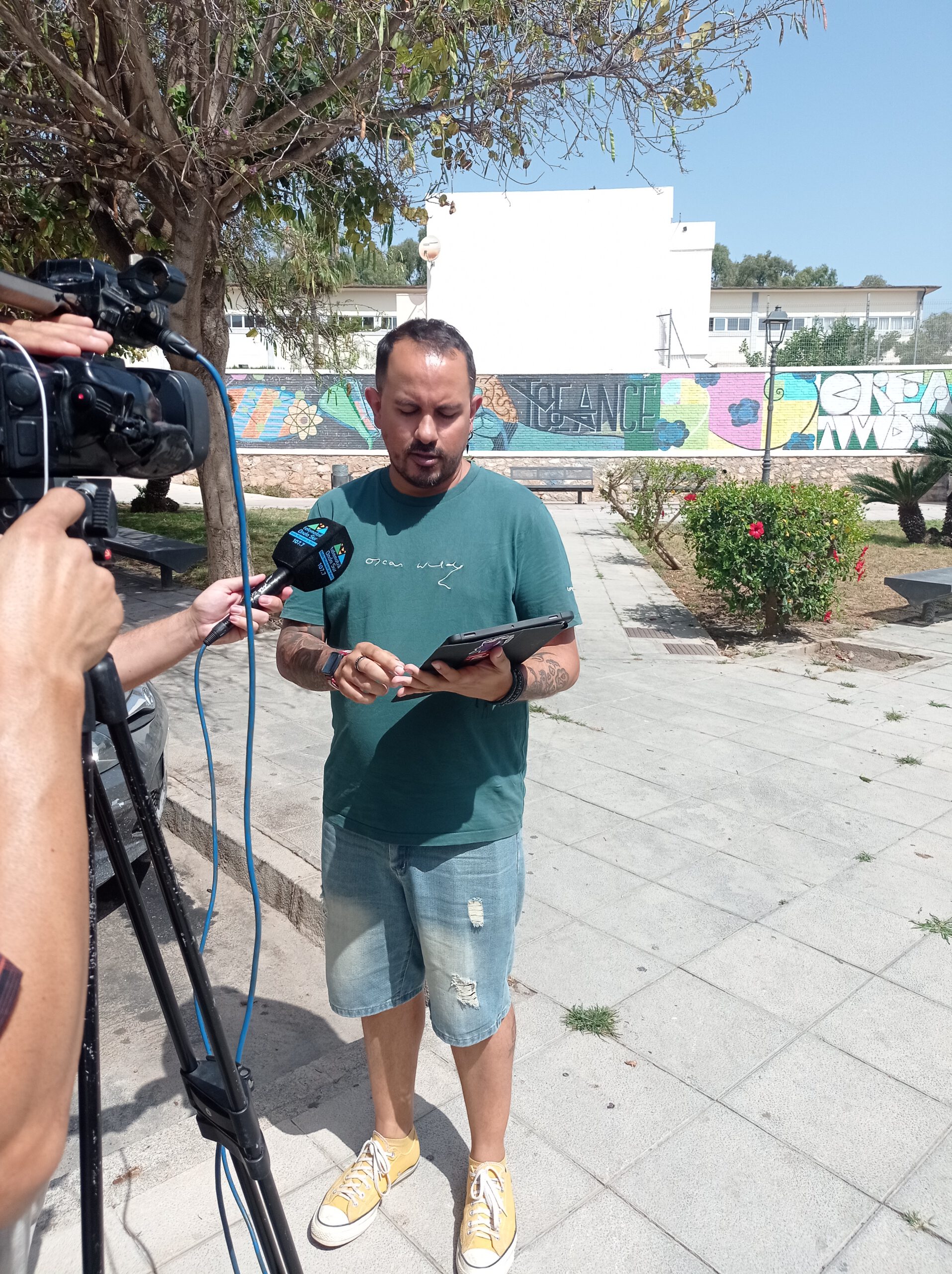 IU Verdes Equo denuncia el mal estado de la plaza entre calles Amor de Dios y Padre Damián en el barrio de la calle Ancha